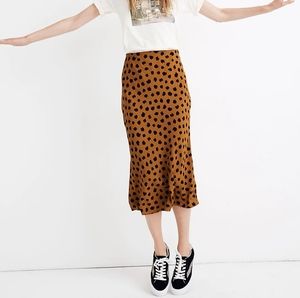 Madewell cheetah print midi skirt